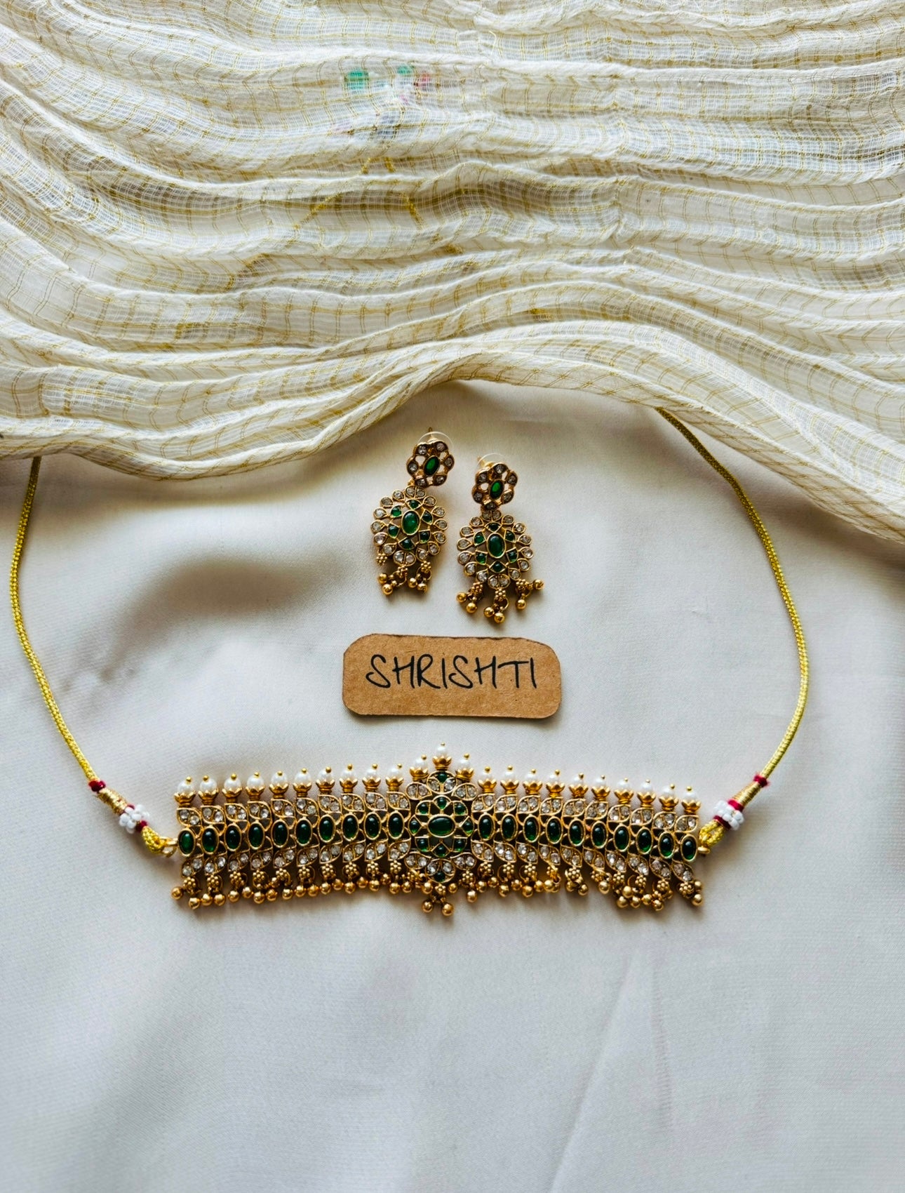 aditi necklace green