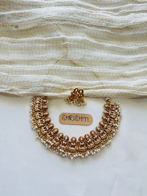 Gold Lakshmi necklace